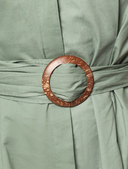 Платье из плотного хлопка с застежкой до низу - Vilatte фото 2