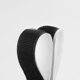 Цена за 2 шт. Липучка на клеевой основе, 20 мм, 100±5 см, чёрная