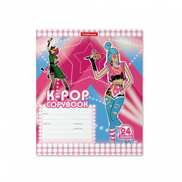 Цена за 10 шт. Тетрадь школьная ученическая ErichKrause K-POP, 24 листа, линейка (в плёнке по 10 шт.)_MIX-PACK  фото 3