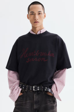 Camiseta con motivo termocr?mico Oversized Fit
