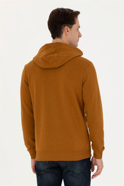 U. S. Polo Assn Мужской вязаный кардиган кокосового цвета с капюшоном - U.s. polo assn фото 12