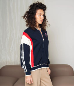 Бомбер #КТ2611 (2), тёмно-синий