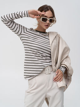 Лонгслив жен.арт.1006/2-6,зеленый тельняшка - Binita фото 4