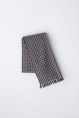 HOUNDSTOOTH SOFT-TOUCH SCARF