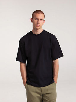 Футболка ЗАПОРОЖЕЦ Blank oversize DEEP BLACK  фото 4
