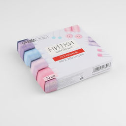 Цена за 10 шт. Нитки 40/2, 200 м, красные №112