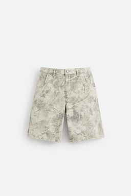 ABSTRACT PRINT RELAXED FIT BERMUDA SHORTS - Zara фото 6