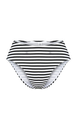 TRENDYOLMILLA Siyah-Beyaz Dokulu Yuksek Bel High Leg Hipster Bikini Alt? TBESS24BA00129 фото 10