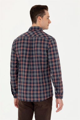 U. S. Polo Assn Мужская темно-синяя рубашка с длинным рукавом - U.s. polo assn фото 12