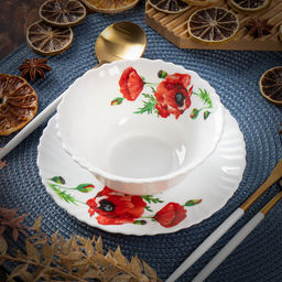 Салатник стеклокерамика Алый мак 15см 0.415л LHW60/K1929 (448958) /DANIKS/  фото 3