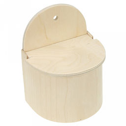 Солонка деревянная на 1кг, 11х13,5х18,5см, большая, фанера (Россия)