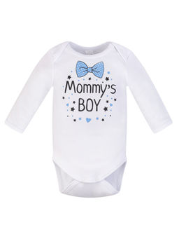 Боди ясельное белое Mommy's boy (62, 40)