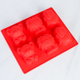 Форма для выпечки 6 ячеек силиконовая Зверята/ HL-108 /уп 200/23.5*20*4/0,13 - Галеонтрейд фото 8