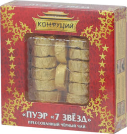 Конфуций. Пуэр. 7 Звезд 100 гр. карт.упаковка
