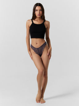 Цена за 2 штуки! Трусы женские слипы мультипак (2 шт.) в серо-синем цвете - Mark formelle фото 3