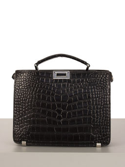 LACCOMA портфель 4001-8-черный натуральная кожа