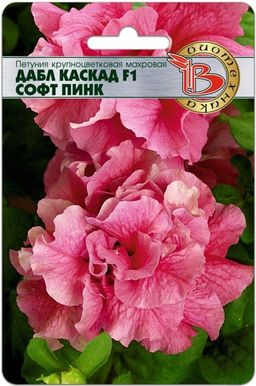 Петуния крупноцветковая Дабл Каскад F1 Софт пинк (махровая)
