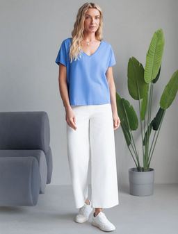 D49.100 Футболка женская васильковый