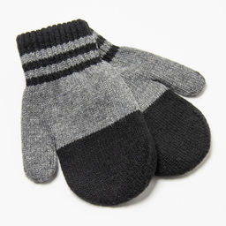 Варежки детские, цвет серый, размер 18 - Rossini фото 2