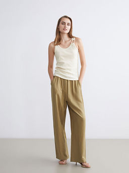 Beli Lastikli Geni? Pa?a Kad?n Pantolon