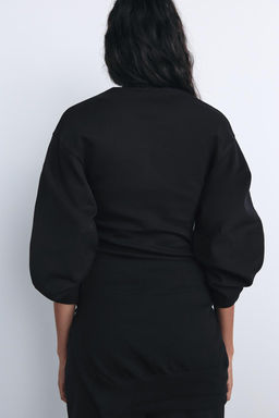 FITTED INTERLOCK SWEATSHIRT - Zara фото 12