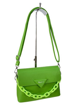Женская сумка из искусственной кожи, цвет зеленый