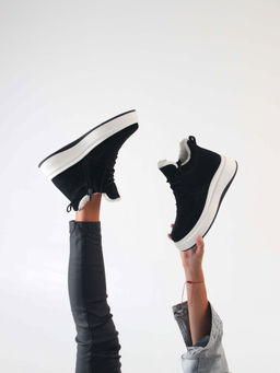 Ботинки 260.windyw. черный замш/Мех