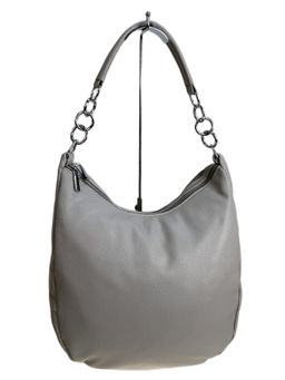 Женская сумка из искусственной кожи, цвет светло серый