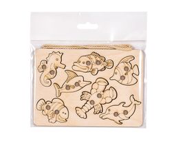 Шнуровка из дерева Морские обитатели - Smiledecor фото 2