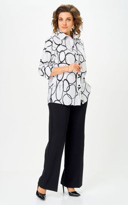 Костюм БелЭльСтиль 877/601 бело-черный фото 6