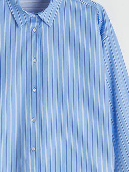 ?izgili Oversize Poplin Kad?n G?mlek