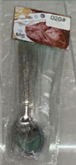 Ложка чайная 6 штук Серебро 19 Spark/ MJ0204 /уп 100/ 410/шлифовка глянец