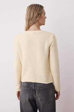 K?rm?z? Dokulu Pamuk Gorunumlu Triko H?rka TWOAW26HI00186 - Trendyolmilla фото 4