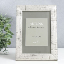 Фоторамка для фото 10×15 см Marta, пластик, серебро