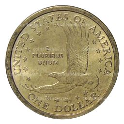 1 доллар 2000 года P США Сакагавея  Парящий Орел