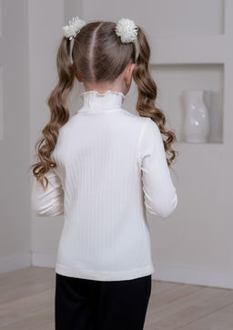 Виола, джемпер трикотажный ванильный/122-60-54 - Alolika фото 4