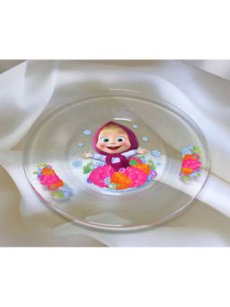 Тарелка Маша и Медведь. Малина 19,5 см арт.ММТ195-2 /МФК/  фото 2