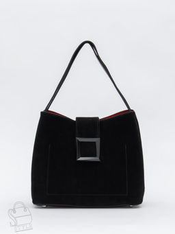 Сумка женская кожаная 2400YF black Polina&Eiterou