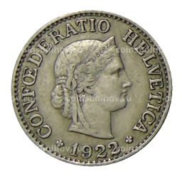 10 раппенов 1922 года Швейцария