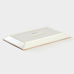 Блюдо сервировочное Magistro «Церера», фарфор, 28×17.5×2 см, белое