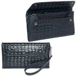 Портмоне мужское Premier-H-36 (2 в 1) натуральная кожа 2 отд, 5 карм, рем-петля, синий кайман (310) 177305