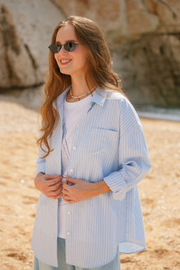 Рубашка женская Blue Stripes - Captain's mate фото 10