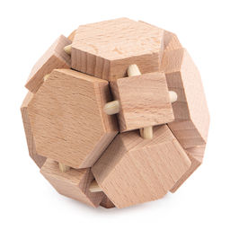 DELFBRICK DLS-17 Головоломка деревянная 1 шт 2-й сорт Двугранная сфера 38 элемент