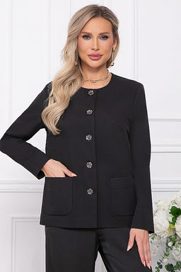 Жакет 8231-1 из костюмной ткани, 50% вискоза, размеры 44–54