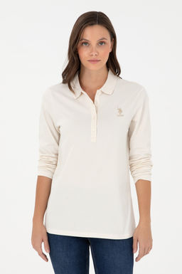 Свитшот женский U.S. Polo Assn кремовый  фото 8