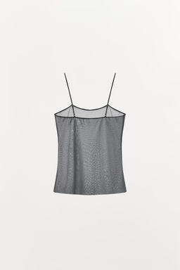 TOP TIRANTES TUL / Gris - Zara фото 8