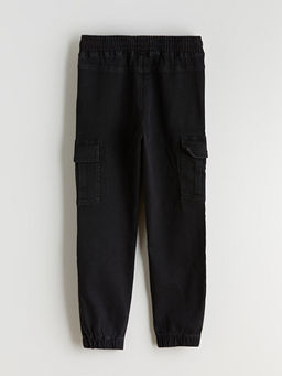 Beli Lastikli Erkek ?ocuk Kargo Jean Pantolon