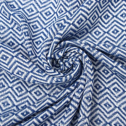 Плед с кисточками «Этель» East, 100×180 см, синий