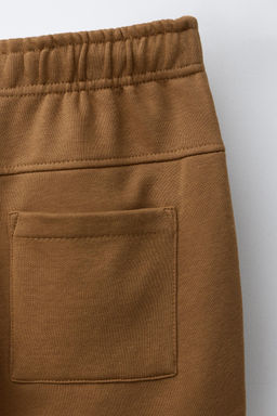 STRAIGHT-LEG PLUSH TROUSERS WITH LABEL - Zara фото 4