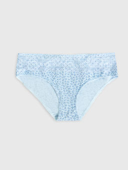 Цена за 2 штуки! Трусы женские классические в голубом цвете с веточками веточки на голубом 412380 - Mark formelle фото 7